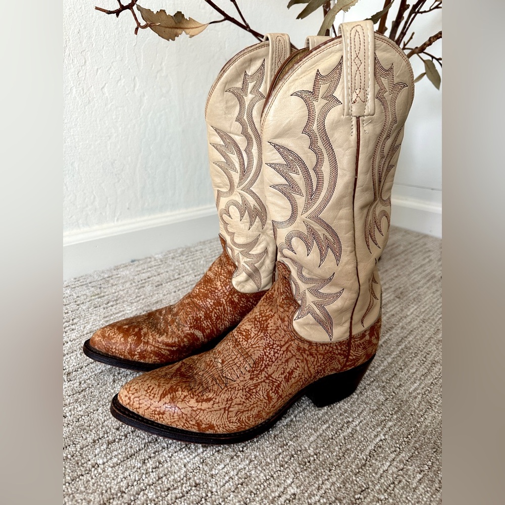 RARE Dan Post 16742 Vintage Cowboy Boots 7.5 D – Made in the USA 1993